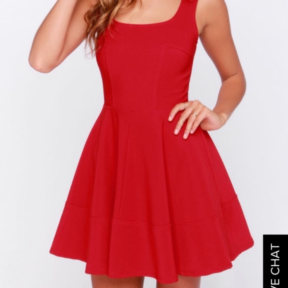 New Lulu’s “Home Before Daylight Red Dress”